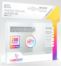 Load image into Gallery viewer, Gamegenic - Sleeves - Matte - Clear STD 200ct Value Pack