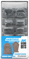 AK Interactive - Basing Bits - Tombstones 14pcs
