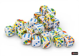 Chessex 24809 - Brush Breezy/blue 12mm d6 Dice Block (36 Count)