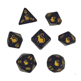 Black Oak - Dice - Kitty Clacks: Salem 7-Dice RPG Set