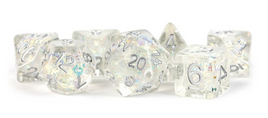 Fanroll - Rainbow Frost Resin RPG Dice Set