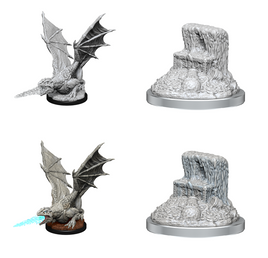 WizKids 90589  - D&D Nolzur's Marvelous Miniatures - White Dragon Wyrmling