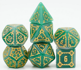 Foam Brain Games - Huge Green Castle RPG Dice Set