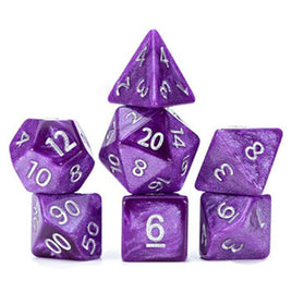 Gate Keeper Games - Mercurial Saturn Sparkling Grape RPG Dice Set
