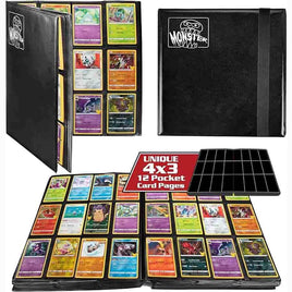 Monster - 12-Pocket Zodiac Binder - Black 480 Capacity
