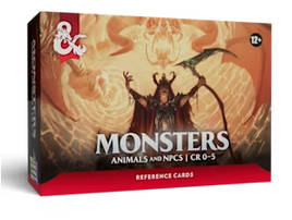 D&D - Monster Cards: Animals and NPCs