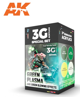 AK Interactive - Green Plasma and Green Glowing 3Gen Acrylics Special Set