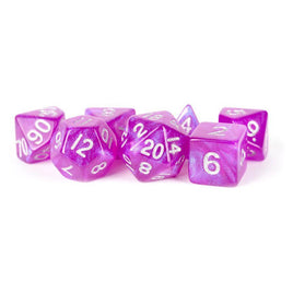 Fanroll - Stardust: Purple with Silver RPG Dice Set