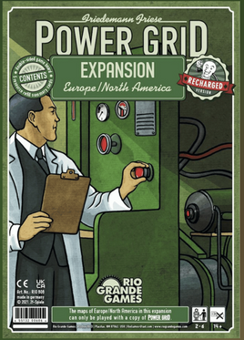 Power Grid (Recharged, 2nd Ed) Europe/North America Expansion