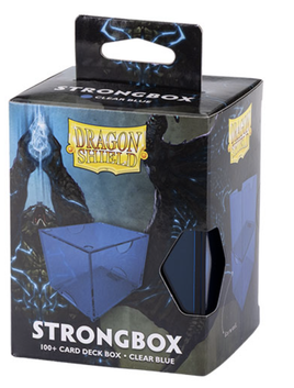 Dragon Shield - Strongbox Clear Blue 100+ Card Deck Box