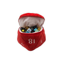 Ultra Pro - Plush - D&D d20 Dice Bag - Red & White