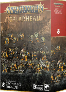 Warhammer Age of Sigmar - Orruk Warclans - Ironjawz Bigmob - Spearhead