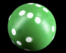 Koplow games - Round Dice Green 1pair