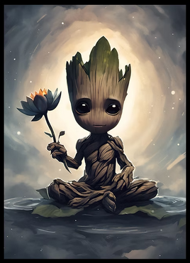 Realm Guard - Baby Lotus Groot Matte Art Sleeves 100+ Count