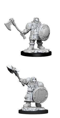 WizKids 90004 - D&D Nolzur's Marvelous Miniatures - Male Dwarf Fighter
