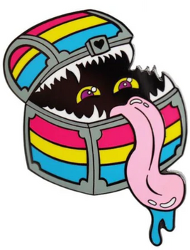 Foam Brain Games Enamel Pin - Mimic Pride Pin: Pansexual
