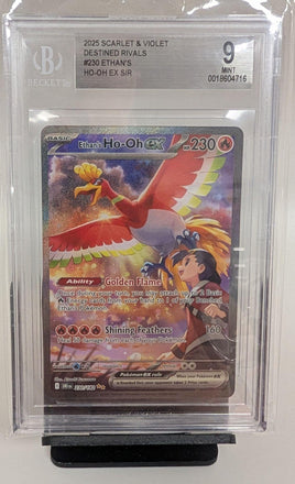 Graded Card - Pokemon - Ethan's Ho-Oh ex #230 SIR Beckett 9 MINT