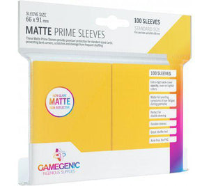 Gamegenic - Matte Prime Sleeves - Yellow STD 100 ct