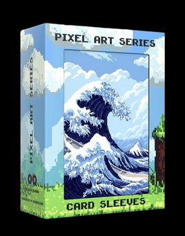 Realm Guard - Great Wave Matte Pixel Art Sleeves 100+ Count