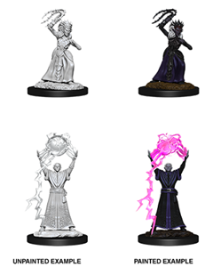 WizKids 90071 - D&D Nolzur's Marvelous Miniatures - Drow Mage & Drow Priestess