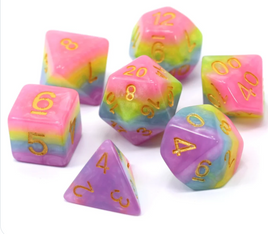 Die Hard Dice - Princess Unicorn Bubblegum RPG Dice Set