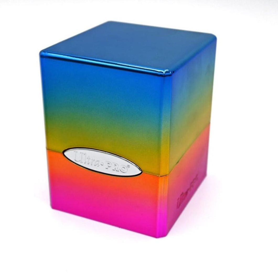 Ultra Pro - Deck Box - Satin Cube - Rainbow Finish