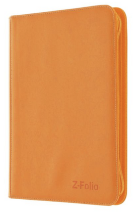 BCW - 9-Pocket Zippered Side-Load Z-Folio - Orange 360 Capacity
