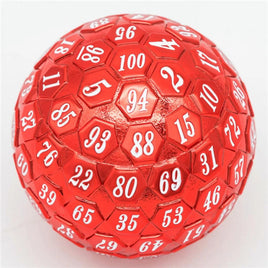 Foam Brain Games - Metal d100: Red & White