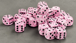 Chessex 25954 - Speckled Pink 12mm d6 Dice Block (36 Count)
