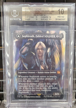 Graded Card - Magic The Gathering - Sephiroth, Fabled Soldier #0317 Beckett 10 PRISTINE