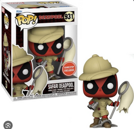 Funko Pop! - Deadpool - Safari Deadpool Bobble-Head #931 Gamestop Exclusive