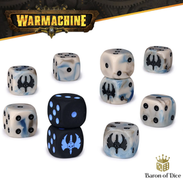 Baron of Dice - Warmachine: Cygnar Gravediggers Official Dice Set