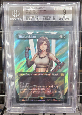 Graded Magic The Gathering - Tifa Lockhart #0536 Surge Foil Beckett 9 MINT