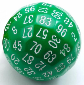 Foam Brain Games - D100 Green 45mm