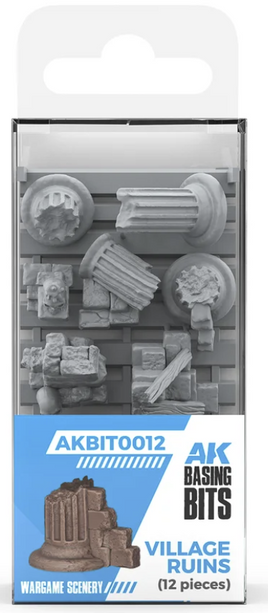 AK Interactive - Basing Bits: Village Ruins (12 Pieces)
