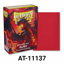Load image into Gallery viewer, Dragon Shield - Small Sleeves - Matte Ruby 60ct