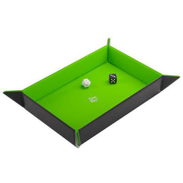 Gamegenic - Dice Tray - Magnetic Rectangular Green & Black 279mm x 209mm Reversible