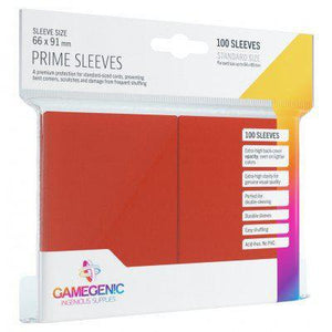 Gamegenic - Prime Sleeves - Red STD 100ct