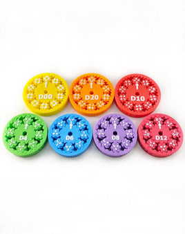 Pye Dice - Multi-Colored Matte RPG 7-Fidget Set