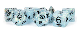 Fanroll - Flash Dice: Blue with Black 16mm RPG Dice Set