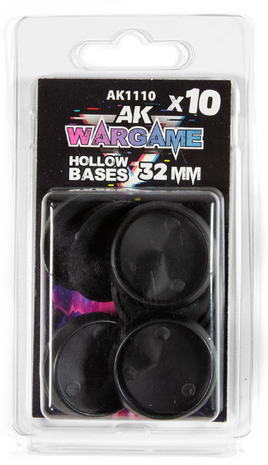 AK Interactive - Hollow Bases 32mm (10 count)