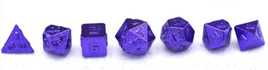 Hymgho - Metal Mini Purple RPG Dice Set