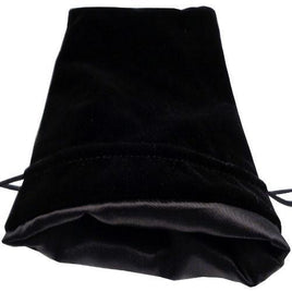 Metallic Dice Games - Dice Bag -  Black Velvet / Black Satin