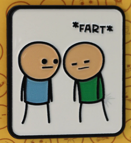 Foam Brain Games Enamel Pin - Cyanide & Happiness: Fart