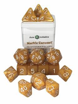 Role 4 Initiative - Dice - Marble Caramel 15pc Set