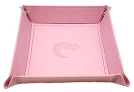 Old School Dice - Rolling Tray: Square - Light Pink