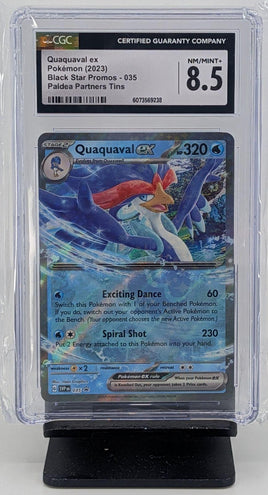 Graded Pokemon - Quaquaval ex #035 Black Star CGC 8.5 NM/MINT+