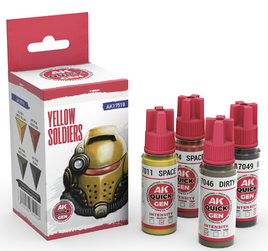 AK Interactive - Yellow Soldiers Quick Gen Acrylic Set