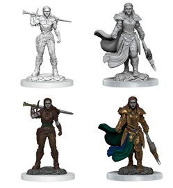 WizKids 90405 - D&D Nolzur's Marvelous Miniatures - Orc Fighter Female