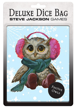 Steve Jackson Games - Dice Bag - Festive Owls